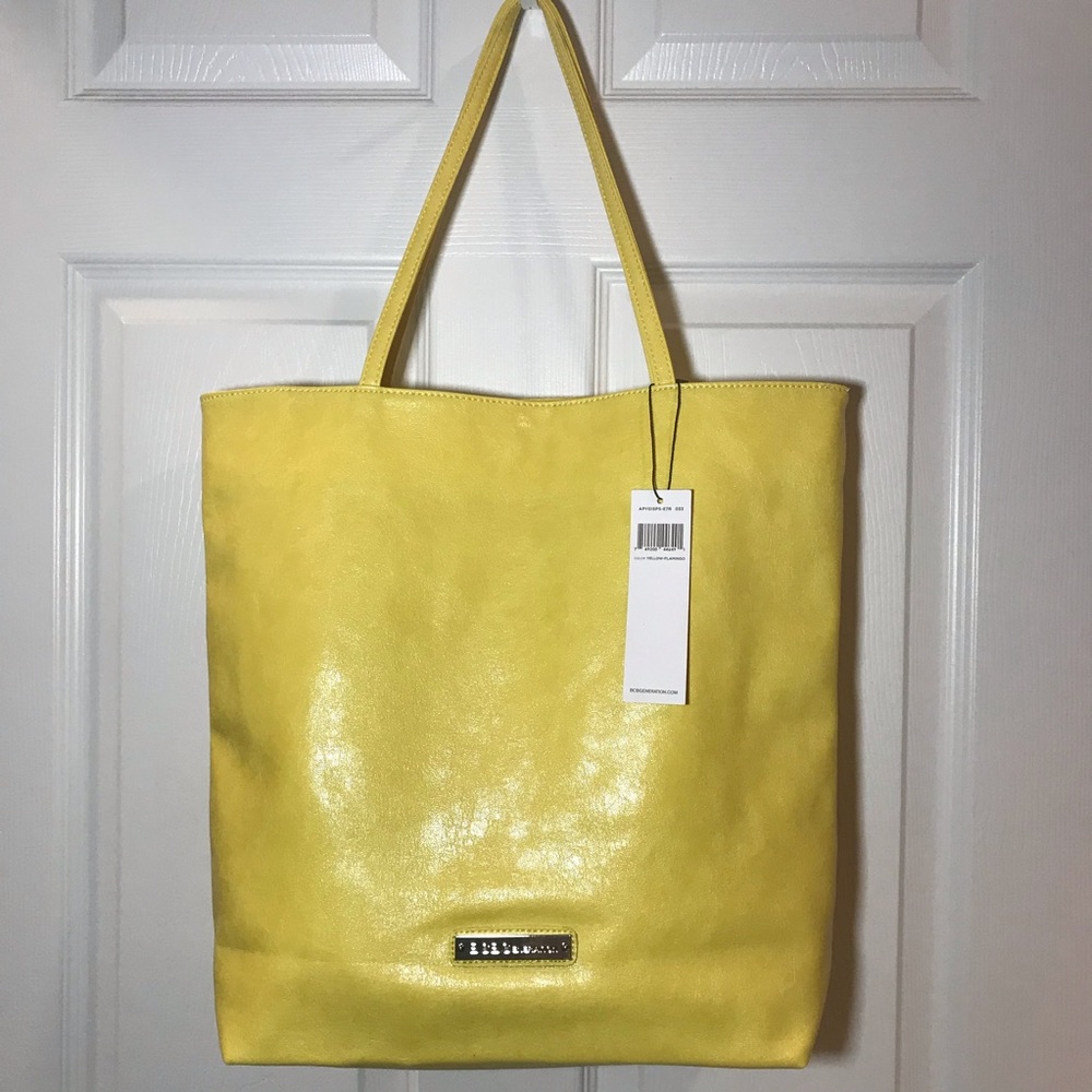BCBG Generation yellow tote bag